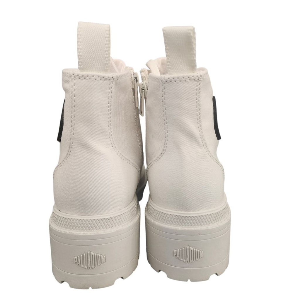 Palladium Size 8 Women's Pallabase Twill High Top Sneakers Star White New. - Picture 3 of 8